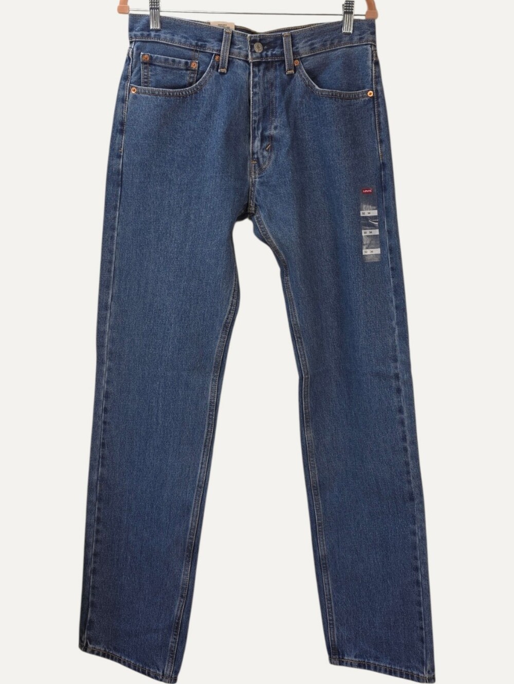 Levi's 505 Regular Men's Jeans 32x36 Medium Wash Straight Leg NWT